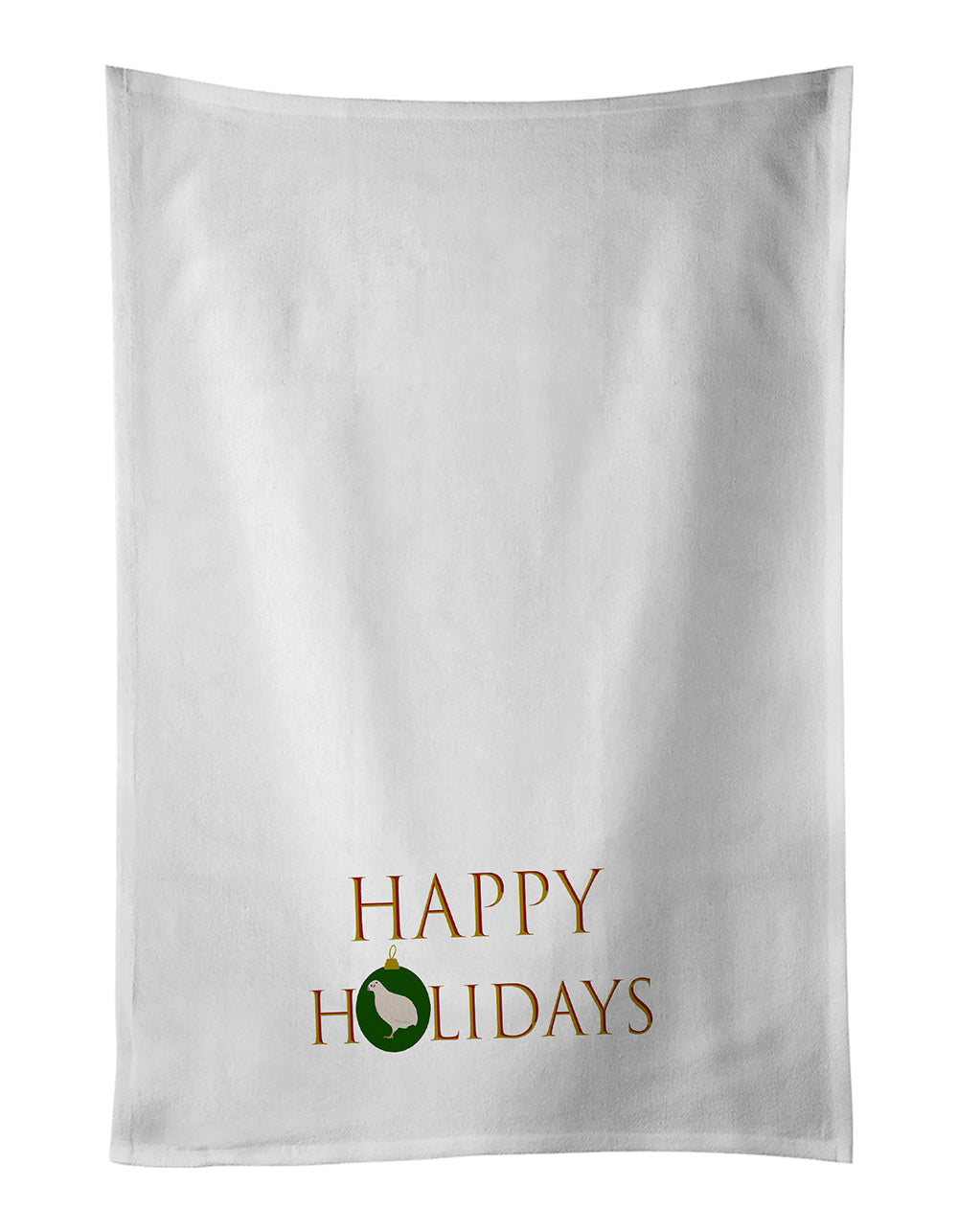 Quail - Texas Quail Happy Holidays Kitchen Towel Set of 2